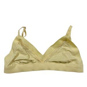 Victoria's Secret Incredible Bra‎ Size Small Yellow Bralette Deep V-Neck